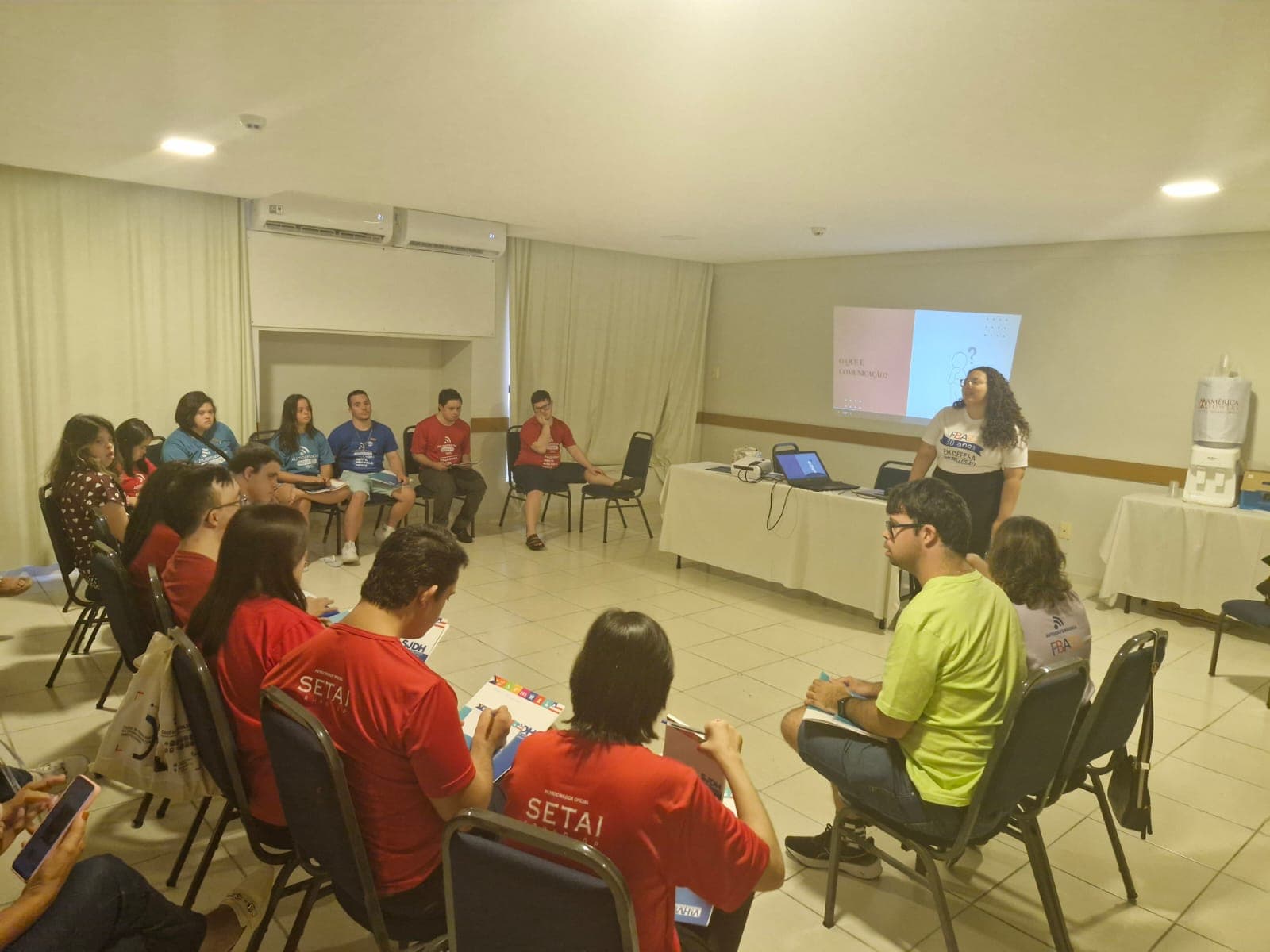 Formação sobre autodefensoria — grupo de participantes